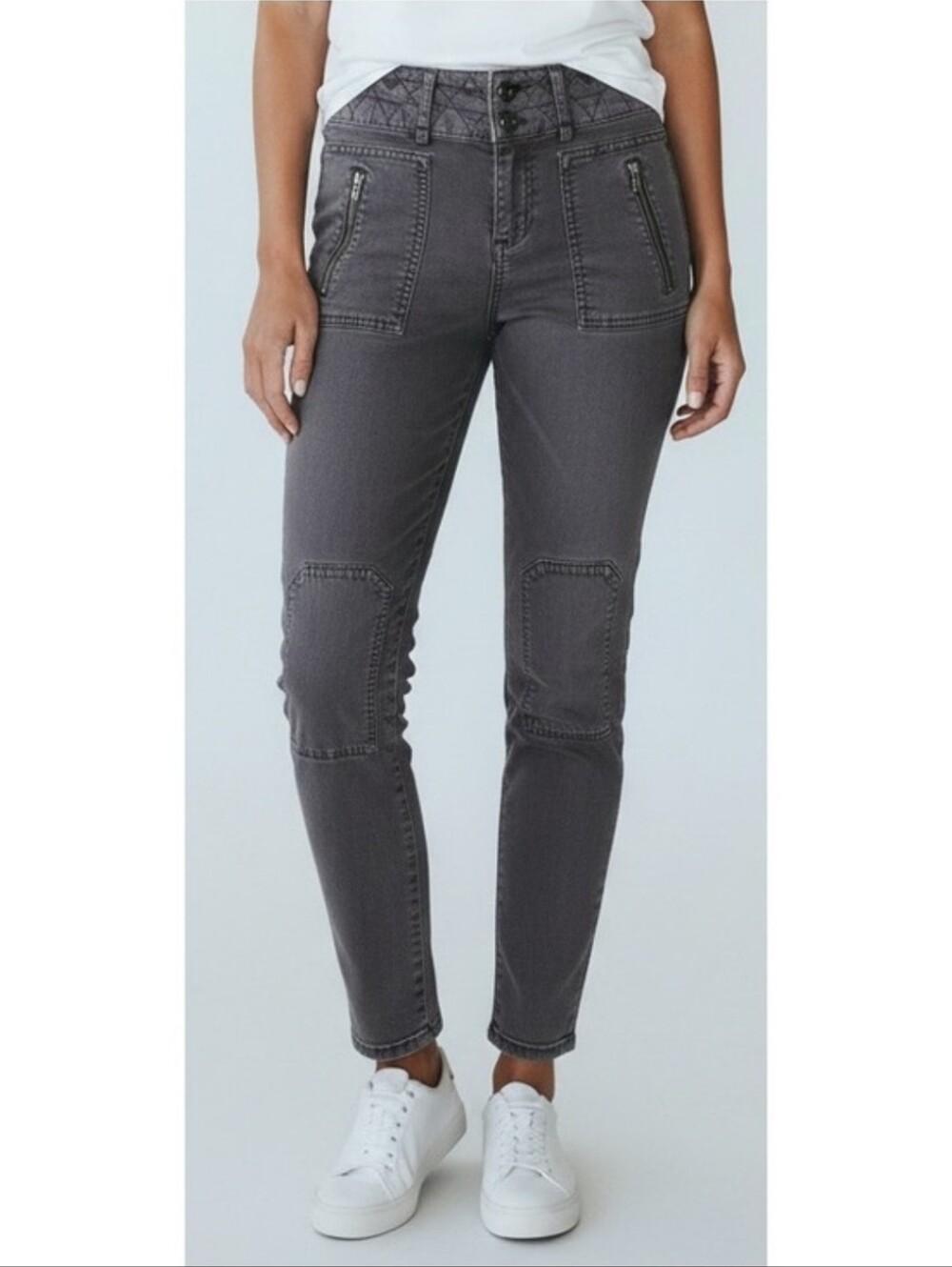 Pilcro and the Letterpress Slate Gray Skinny Utility Pants Size 29 Fall Casual